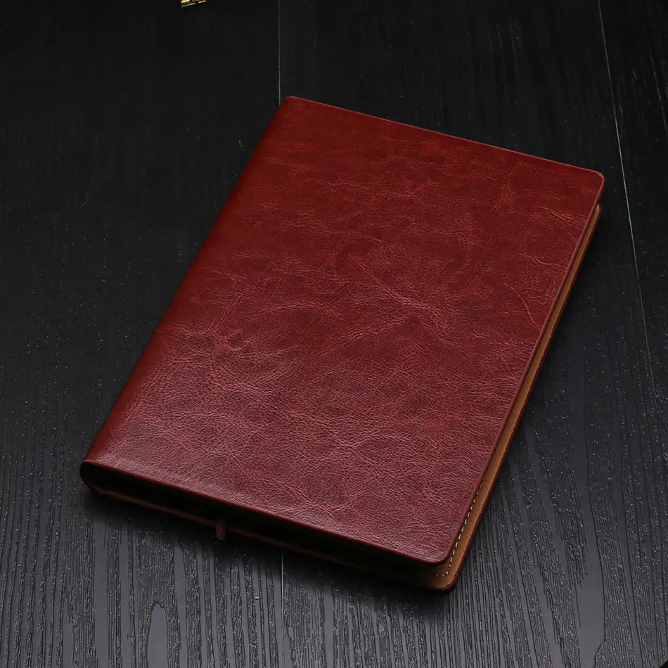 Custom A5 Vintage PU Leather Business Notebook